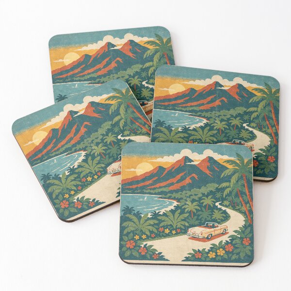 Item preview, Hawaii Maui Vintage Travel Tropical Island Art designed and sold by Tamas Das.