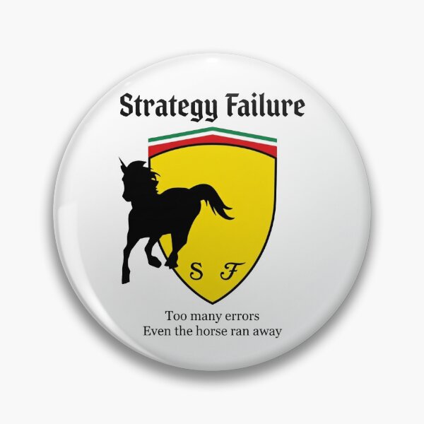 Item preview, Strategy Failure – Too Many Errors Even the Horse Ran Away | Ferrari F1 Racing Humor designed and sold by Wearecarlovers-.