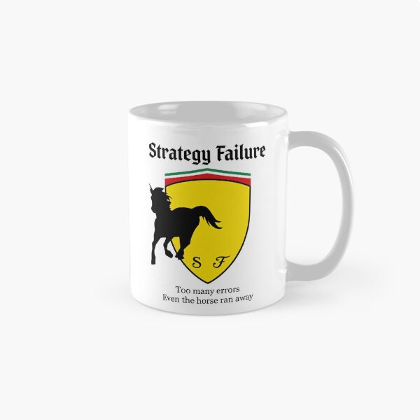 Item preview, Strategy Failure – Too Many Errors Even the Horse Ran Away | Ferrari F1 Racing Humor designed and sold by Wearecarlovers-.