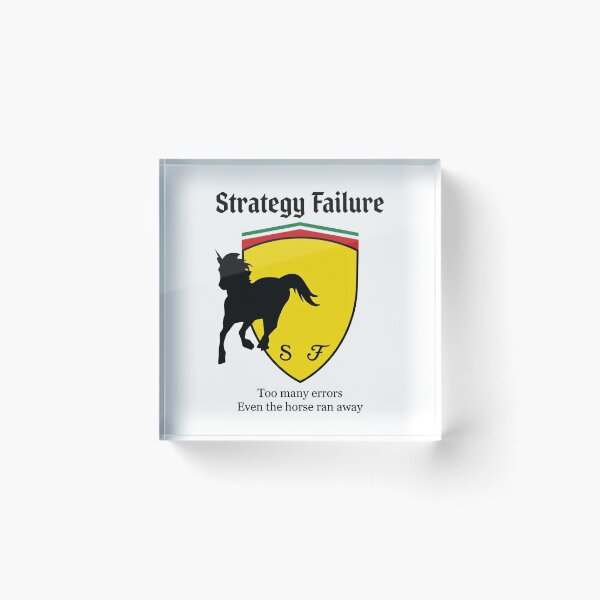 Item preview, Strategy Failure – Too Many Errors Even the Horse Ran Away | Ferrari F1 Racing Humor designed and sold by Wearecarlovers-.