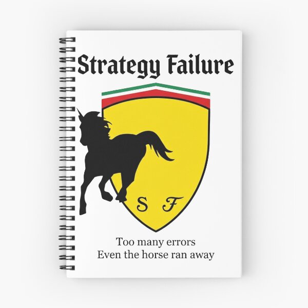 Item preview, Strategy Failure – Too Many Errors Even the Horse Ran Away | Ferrari F1 Racing Humor designed and sold by Wearecarlovers-.