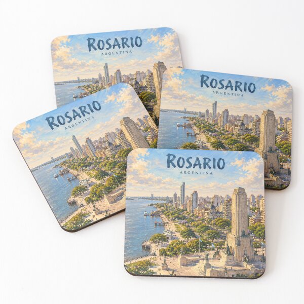 Item preview, Rosario Painterly Argentine City Impression designed and sold by MichaeIRellov.
