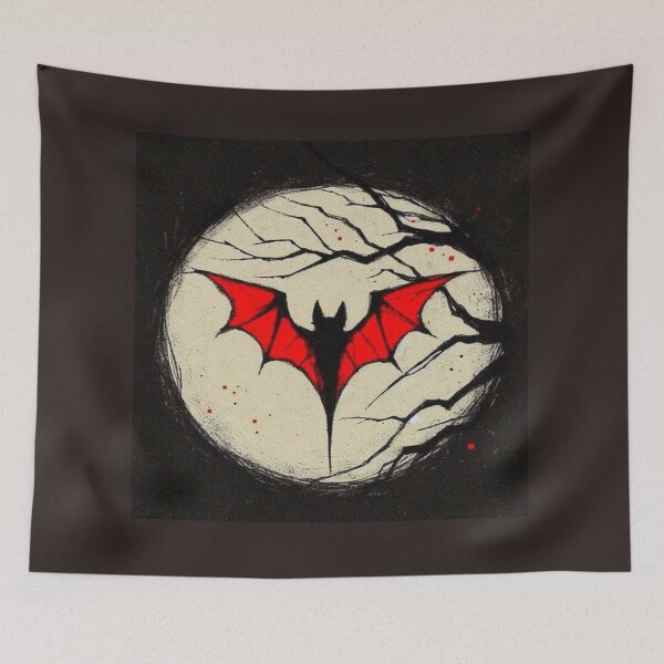 Item preview, Gothic Moon Bat Emergence Artwork  designed and sold by NivyasArtistry.