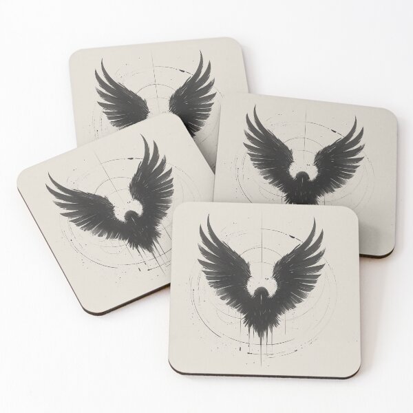 Item preview, Mystic Raven – Occult Geometric Art Print designed and sold by DarkinkArtPrint.