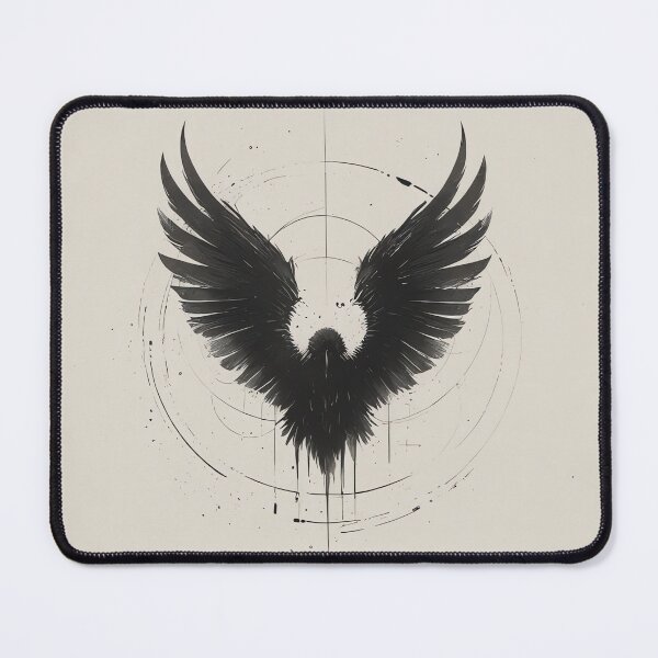 Item preview, Mystic Raven – Occult Geometric Art Print designed and sold by DarkinkArtPrint.