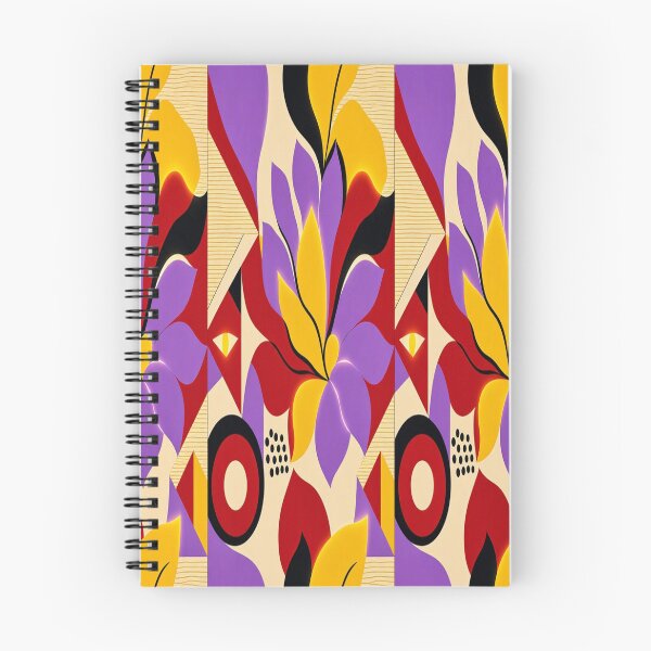 Item preview, Abstract Geometric Pop Art Lion & Seamless Retro Pattern designed and sold by Breezes-of-Ida.