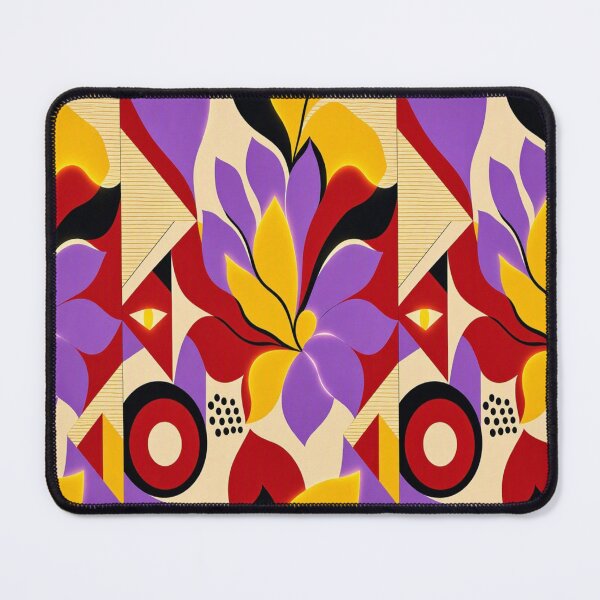 Item preview, Abstract Geometric Pop Art Lion & Seamless Retro Pattern designed and sold by Breezes-of-Ida.