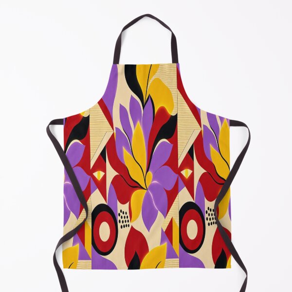 Item preview, Abstract Geometric Pop Art Lion & Seamless Retro Pattern designed and sold by Breezes-of-Ida.