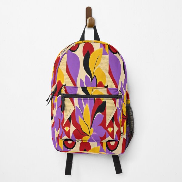 Item preview, Abstract Geometric Pop Art Lion & Seamless Retro Pattern designed and sold by Breezes-of-Ida.