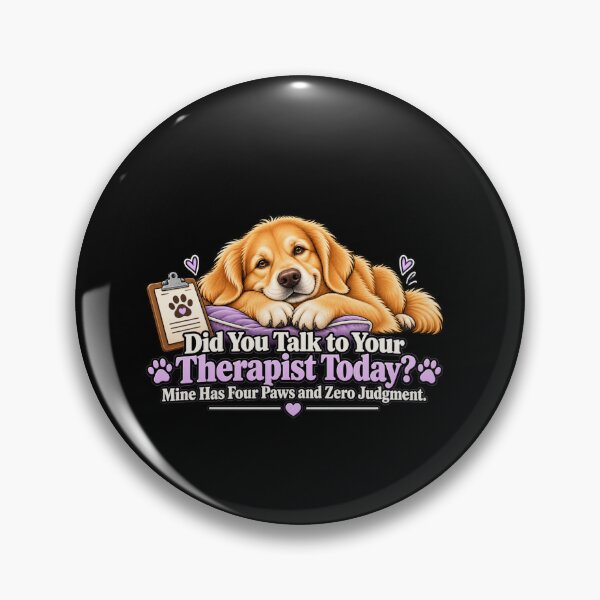 Item preview, Golden Retriever Therapist Design | Zero Judgment Dog Art designed and sold by live-fully.