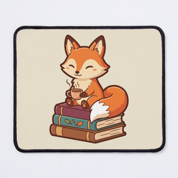 Item preview, Cozy Fox Reading With Tea and Books designed and sold by Rariks.