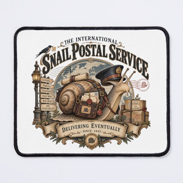 Item preview, The International Snail Postal Service designed and sold by GorinART.