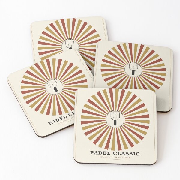 Item preview, Padel Classic Art Deco Medallion Design designed and sold by CourtCultureHQ.