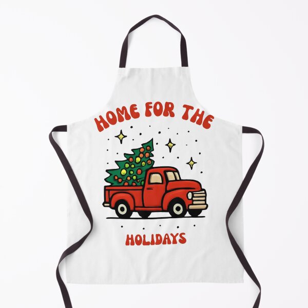 Item preview, Home For The Holidays Vintage Red Truck Christmas Tree Sticker Art designed and sold by wildsilencee.