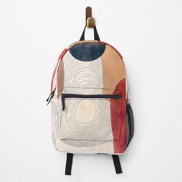Item preview, Mid-Century Boho Organic Shapes Abstract - Textured Earth Tone Line Art Pattern designed and sold by GrinGalore.