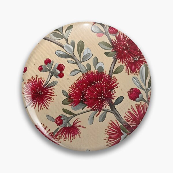 Item preview, Coral Red Blossom Clusters Vintage Botanical Pattern designed and sold by Studio BC.