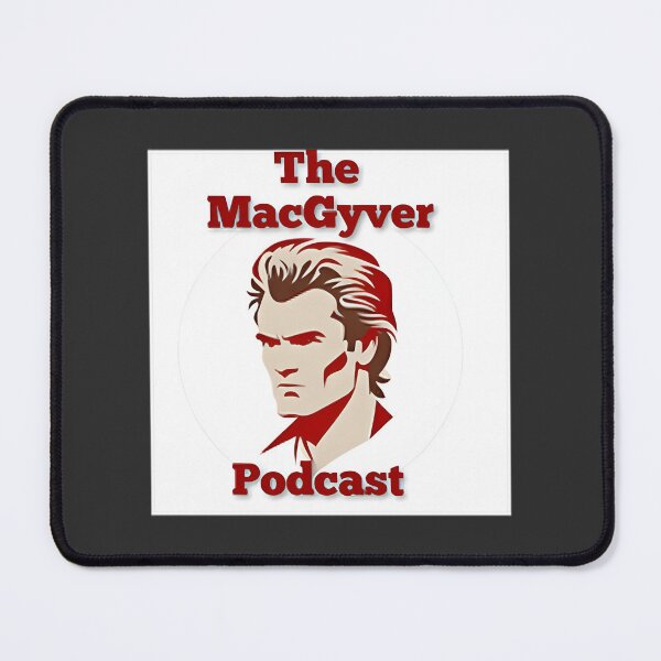 Item preview, Mac Podcast Art Red - Vibrant Graphic Design for Podcast Enthusiasts designed and sold by FringedPink.