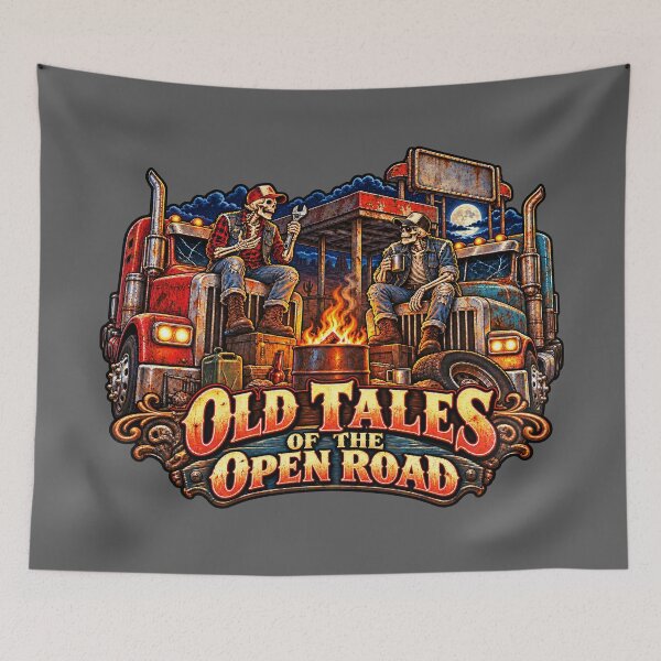 Item preview, Skeleton Trucker - Old Tales Of The Open Road designed and sold by NomadForge.