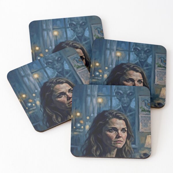Item preview, Dark Skies Sci-Fi Horror Fine Art Tribute designed and sold by Art's Diner.
