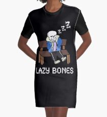 Lazy Bones- Undertale Sans Graphic T-Shirt Dress