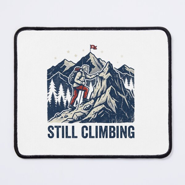 Item preview, Still Climbing Mountain Hiker Vintage designed and sold by Sanan Israyilli.