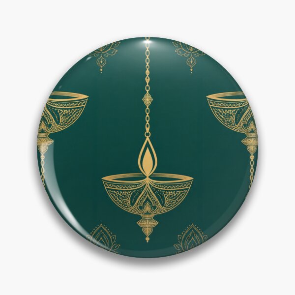 Item preview, Luxury Diwali Hanging Diya Pattern designed and sold by Paper&Palette.