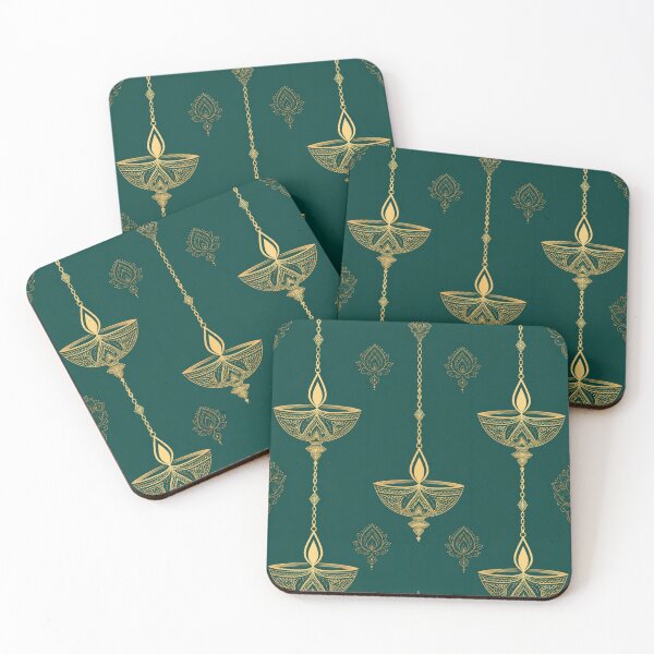 Item preview, Luxury Diwali Hanging Diya Pattern designed and sold by Paper&Palette.