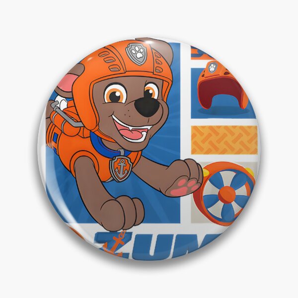 Item preview, Zuma the Rescue Pup in Action - Fun and Energetic Dog Design designed and sold by FringedPink.