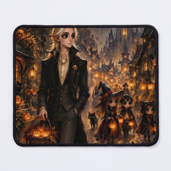 Item preview, Elf in Enchanted Halloween Village designed and sold by sigmaartstudio.