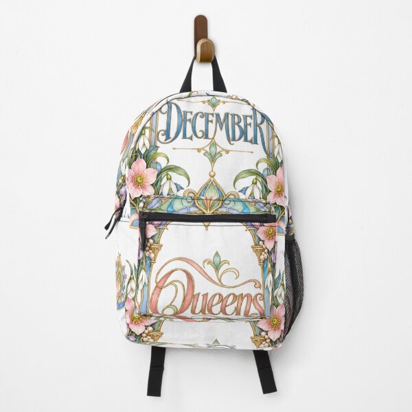 Item preview, Queens Are Born in December – Pastel Art Nouveau Floral Design designed and sold by Fun In The Sun .