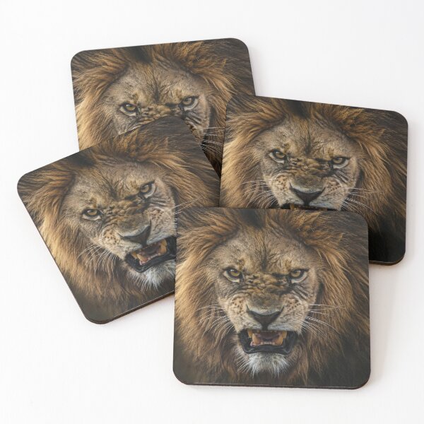 Item preview, Aggressive Angry Lion – Fierce Roaring King of the Jungle designed and sold by LazyOwlStore.