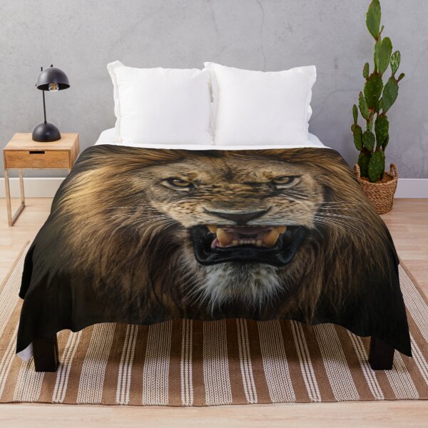 Item preview, Aggressive Angry Lion – Fierce Roaring King of the Jungle designed and sold by LazyOwlStore.