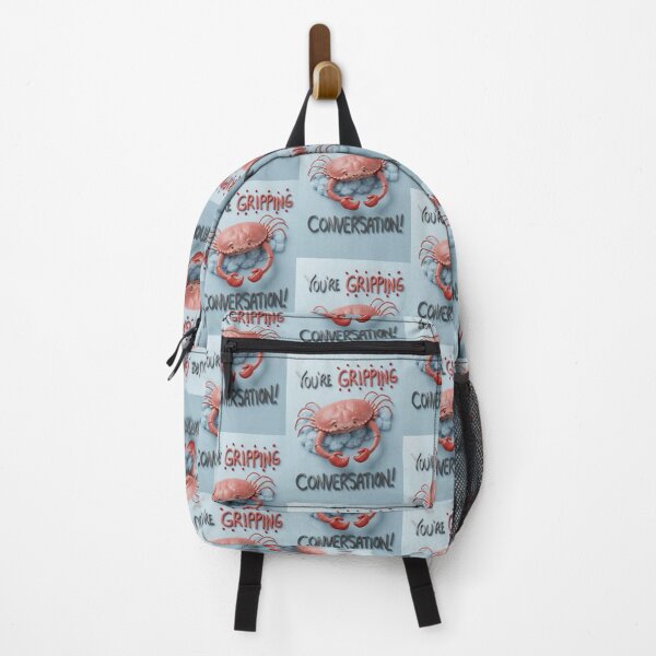 Item preview, You're GRIPPING Conversation! Crab pun illustration designed and sold by Vintage Designs +.