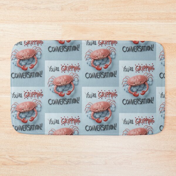 Item preview, You're GRIPPING Conversation! Crab pun illustration designed and sold by Vintage Designs +.