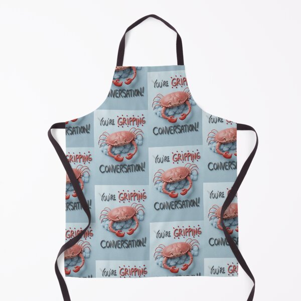 Item preview, You're GRIPPING Conversation! Crab pun illustration designed and sold by Vintage Designs +.