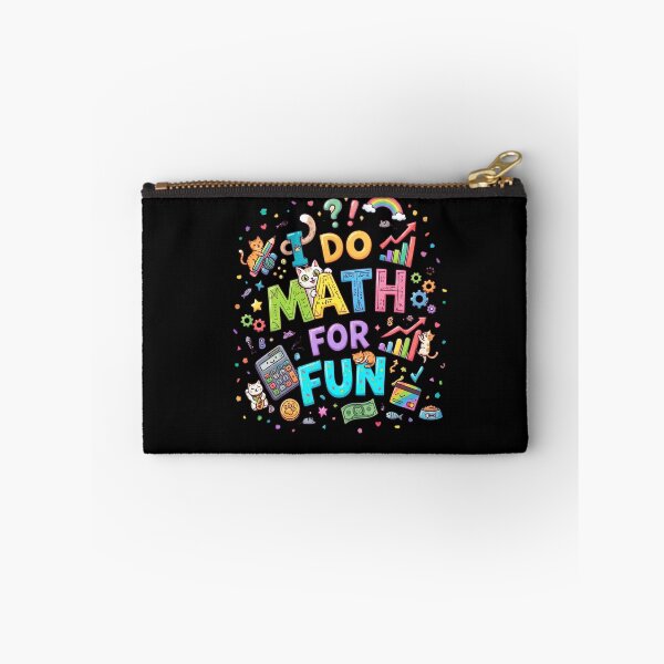 Item preview, I Do Math For Fun Funny Cat Teacher Nerd Kawaii Design designed and sold by Retro Whiskers.