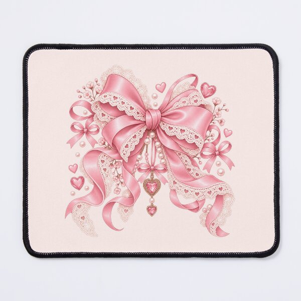 Item preview, Pink Coquette Bow – Cute Lace Ribbon Girly Aesthetic designed and sold by 1DreamerShop.
