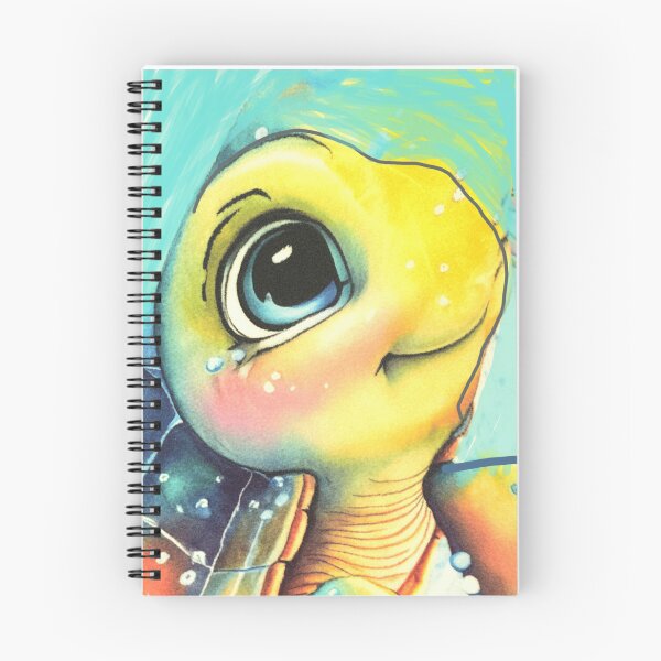 Item preview, Baby turtle with large, expressive blue eyes designed and sold by Fayes4Art.