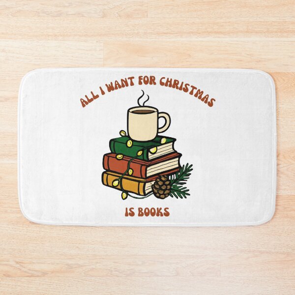Item preview, Cozy Christmas Book Club Holiday Reading Stack Retro Sticker Art designed and sold by wildsilencee.