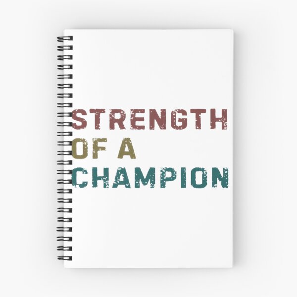 Item preview, Strength of a Champion Vintage Boxing Motivational Quote Design designed and sold by DrRockaweosome.