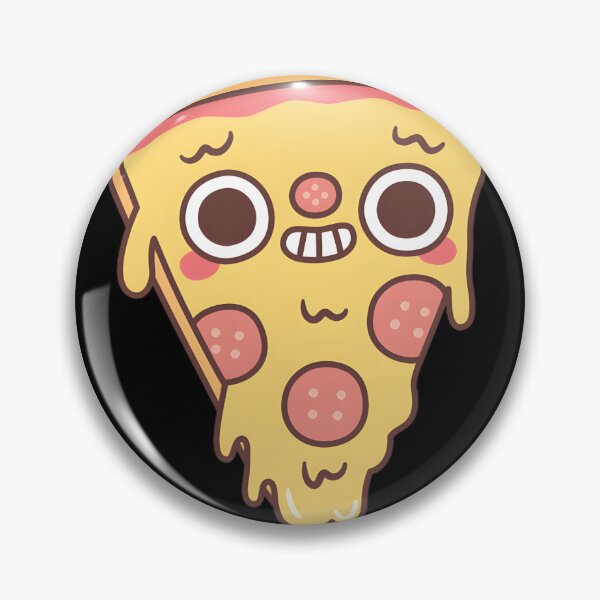 Item preview, Funny Pizza Slice with Smirking Smile Cartoon Illustration designed and sold by Zoro3sword.