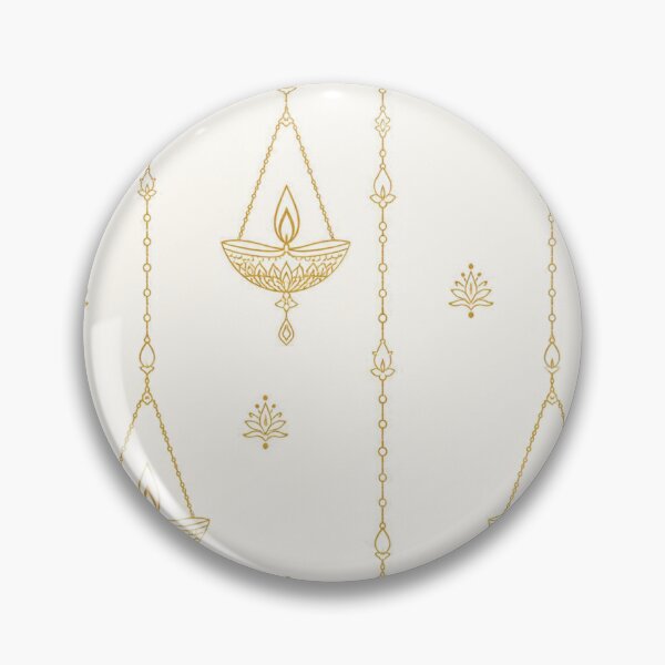 Item preview, Luxury Diwali Hanging Diya Pattern designed and sold by Paper&Palette.