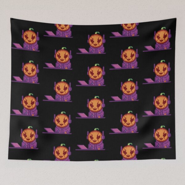 Item preview, Pumpkin Gamer Pixel Art designed and sold by RetroRlx.