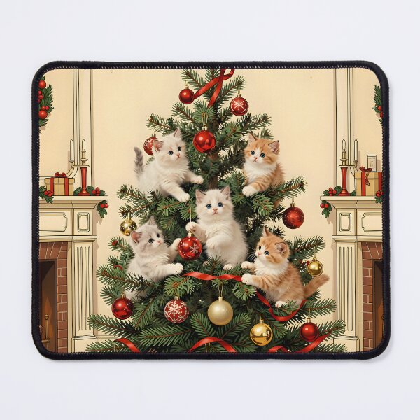 Item preview, Kittens Playing in Christmas Tree designed and sold by Sybille-Yates.