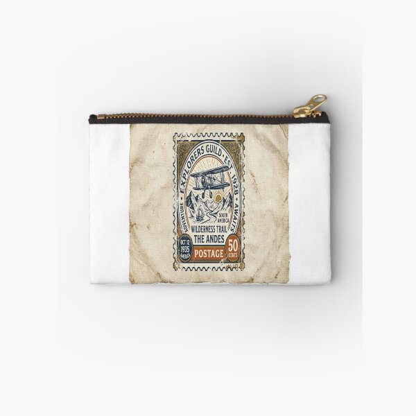 Item preview, Vintage Explorers Guild The Andes Wilderness Trail Stamp 1935 T-Shirt    designed and sold by Sushikidsntoddlers.