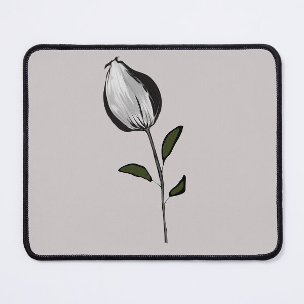 Item preview, Minimalist Black and White Flower Sketch designed and sold by NB-Artmagic.