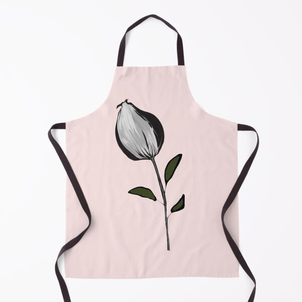 Item preview, Minimalist Black and White Flower Sketch designed and sold by NB-Artmagic.