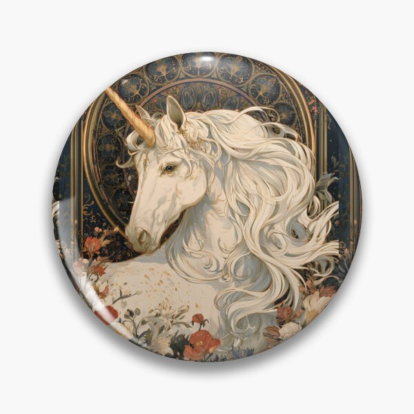 Item preview, Art nouveau unicorn designed and sold by MendaciousMina.