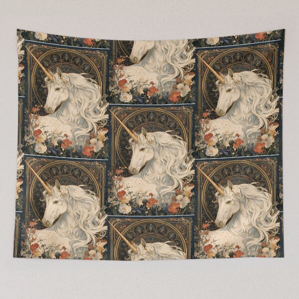 Item preview, Art nouveau unicorn designed and sold by MendaciousMina.
