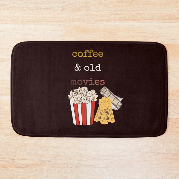 Item preview, coffee and old movies vintage retro cinema typography designed and sold by stileepensieri.